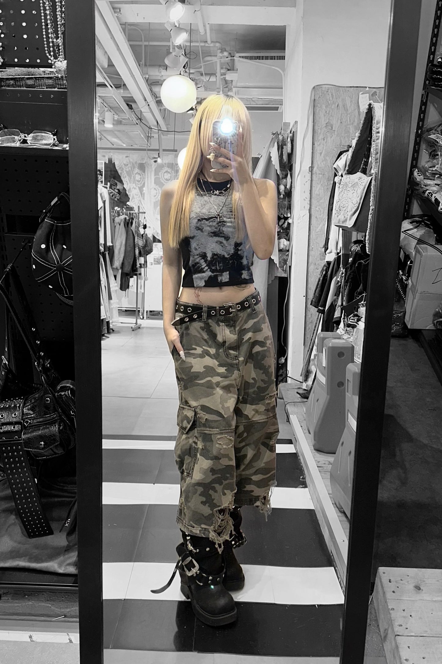 Apex camo cargo jorts