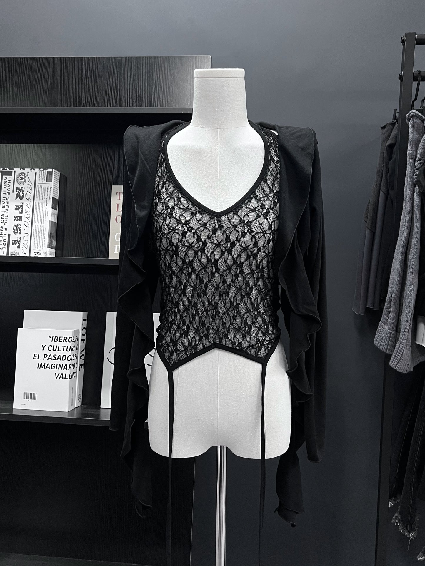 Secrets ruffle cardigan
