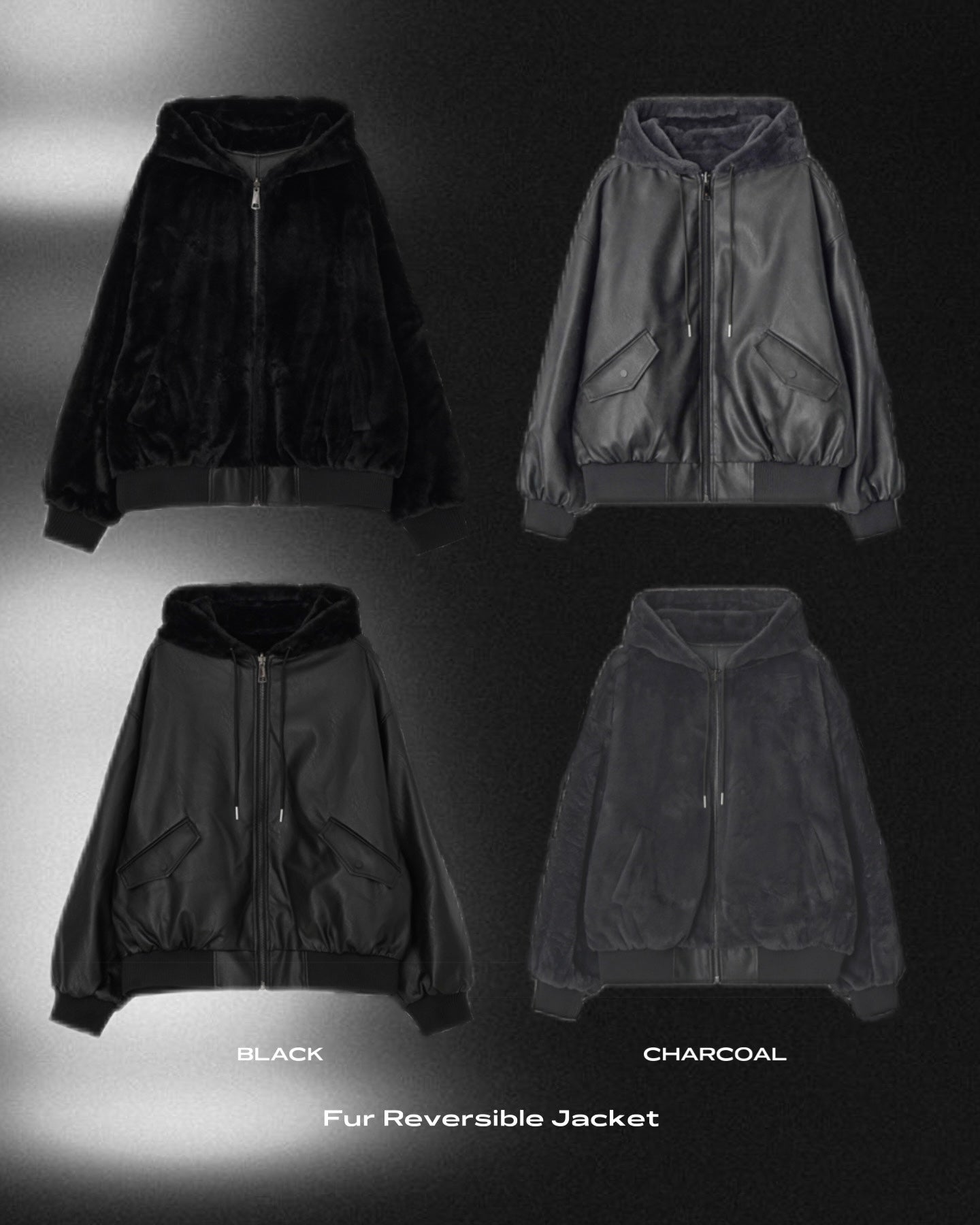 [ unisex ] 重磅雙面着毛毛皮外套