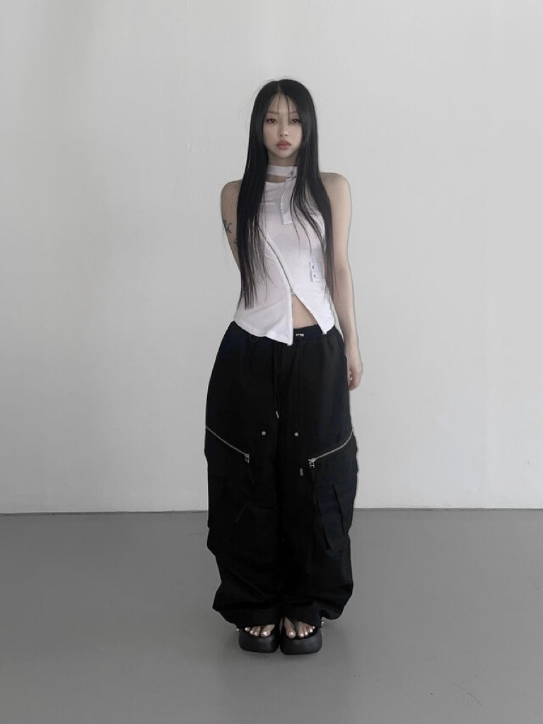 ‘EXTRA’ tank top with choker