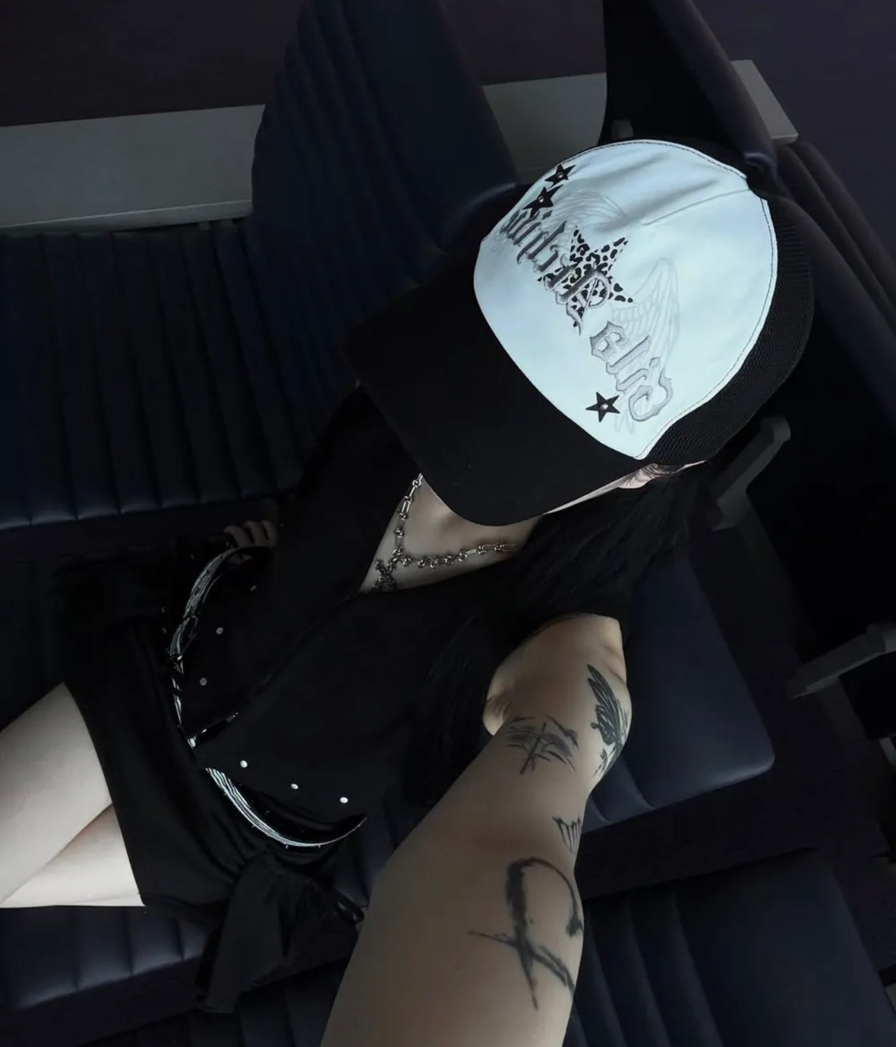 LEOPARD STAR WING MESH CAP