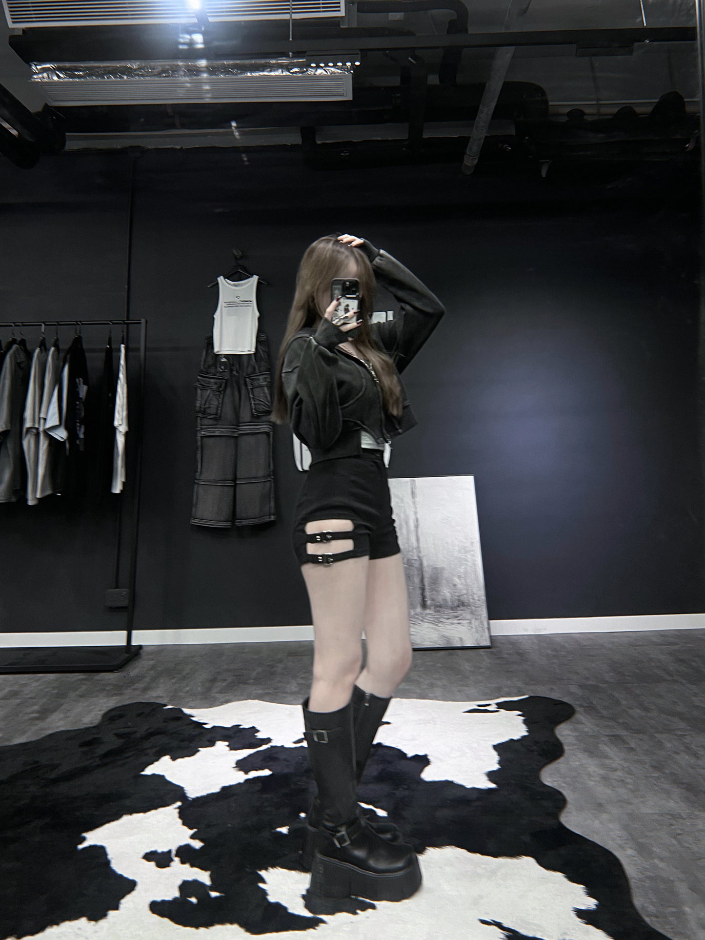cross zipper slider hoodie zipup