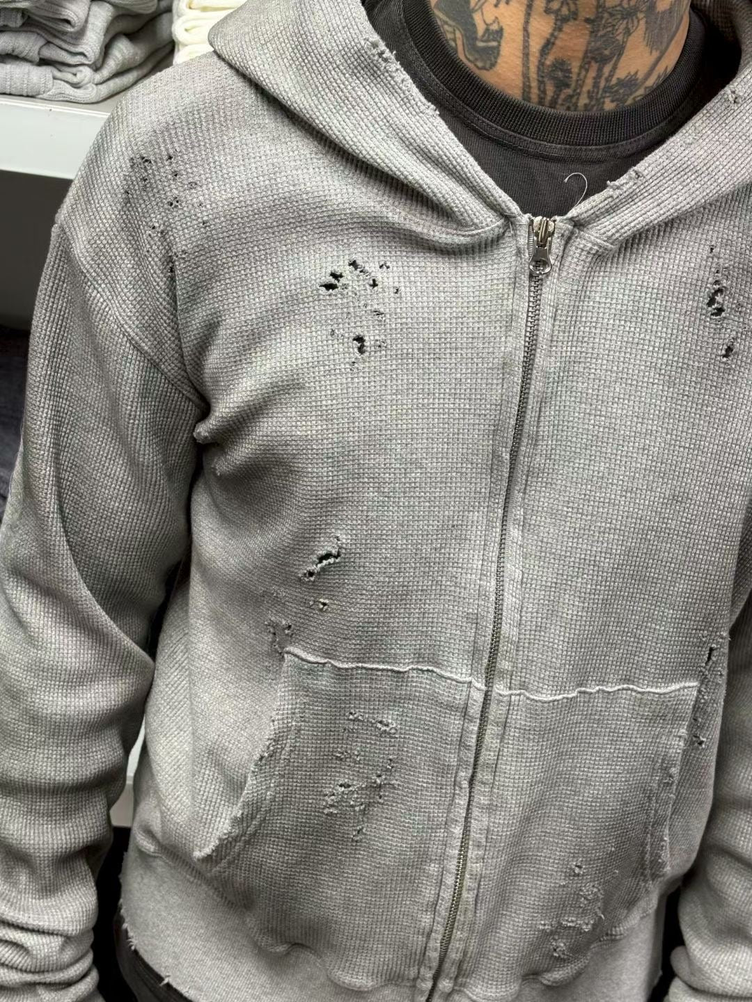 ‘A COLD PLAY’ hoodie zipup