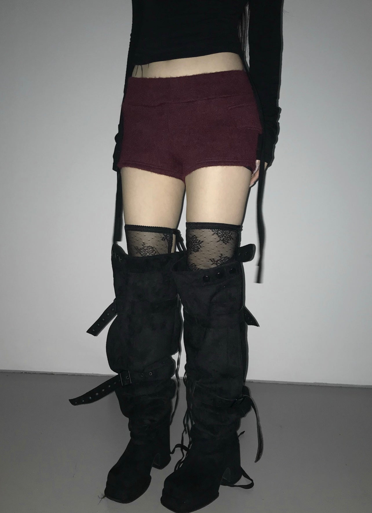 ‘NOBODY’S GIRL’ fur shorts