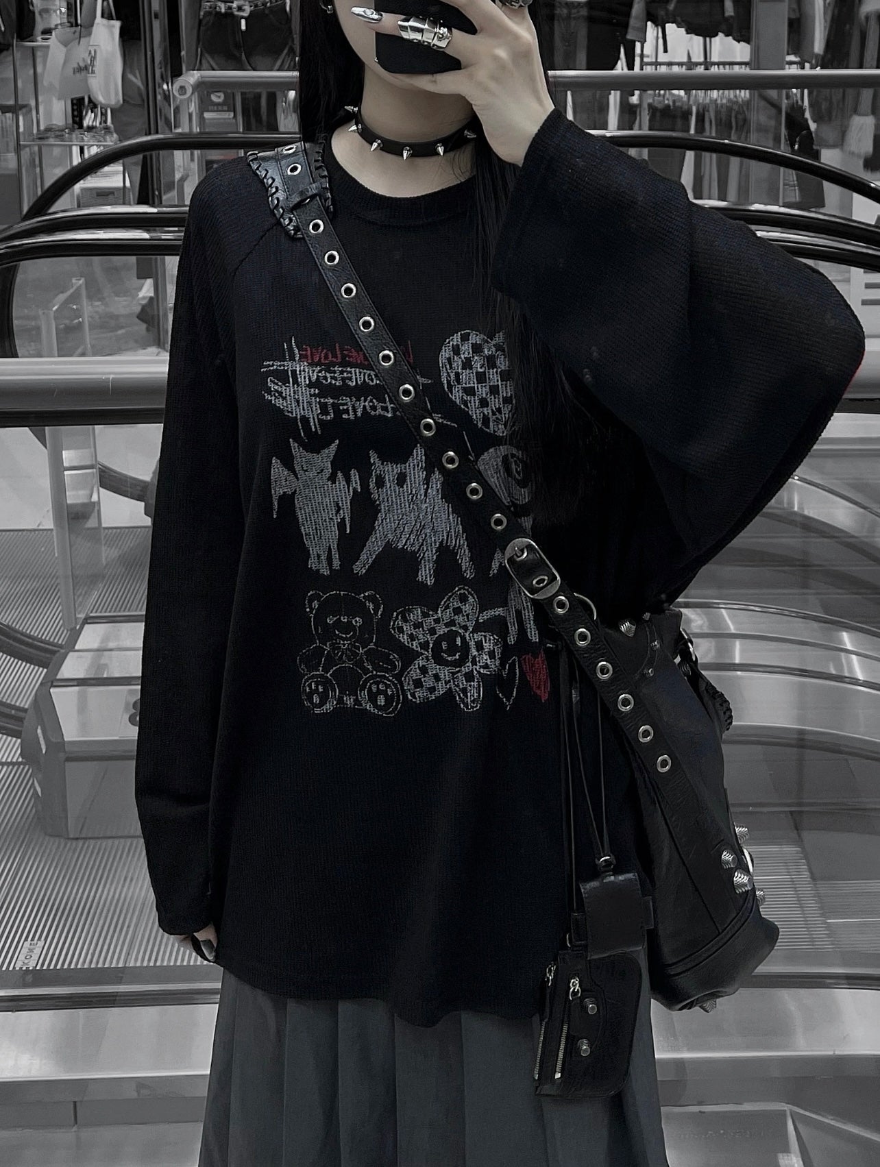Devil cat long tee