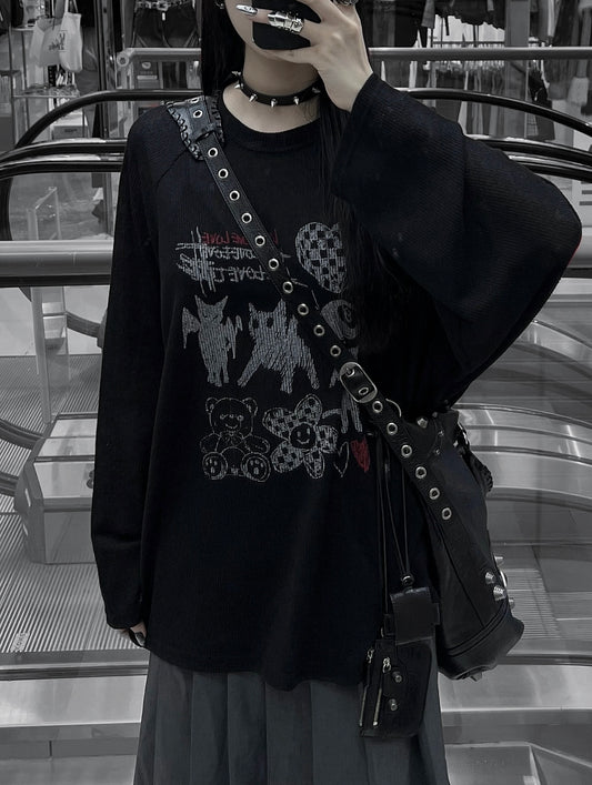 Devil cat long tee
