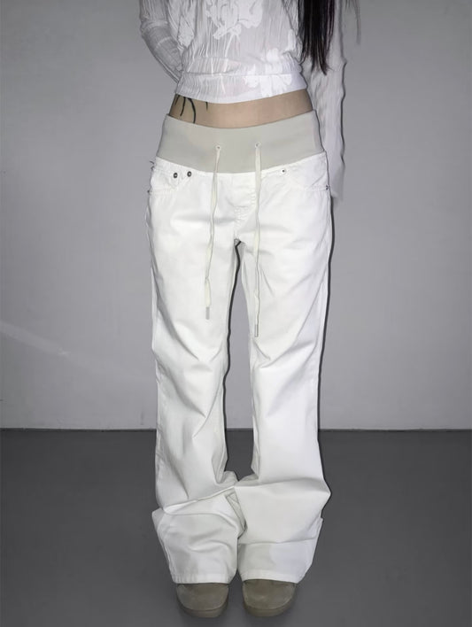店主自留♡ ‘Want me’ bell-bottom pants