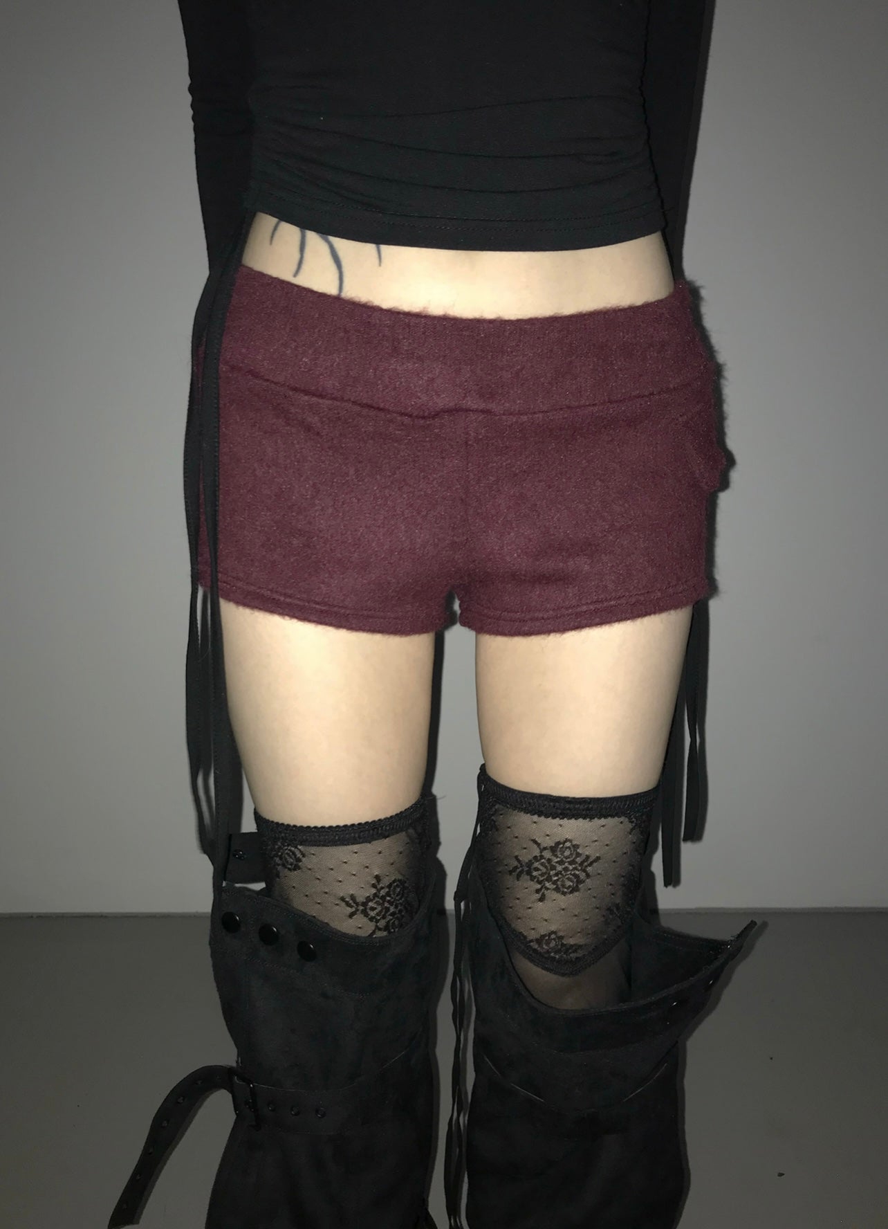 ‘NOBODY’S GIRL’ fur shorts