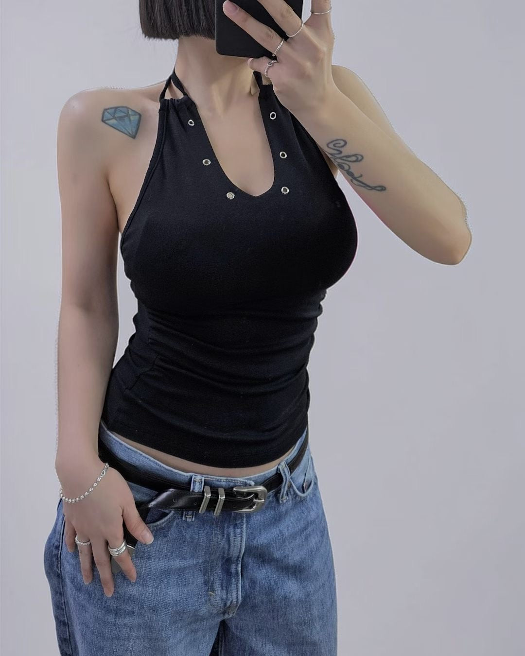 ‘Rolling back’ 2way tank top