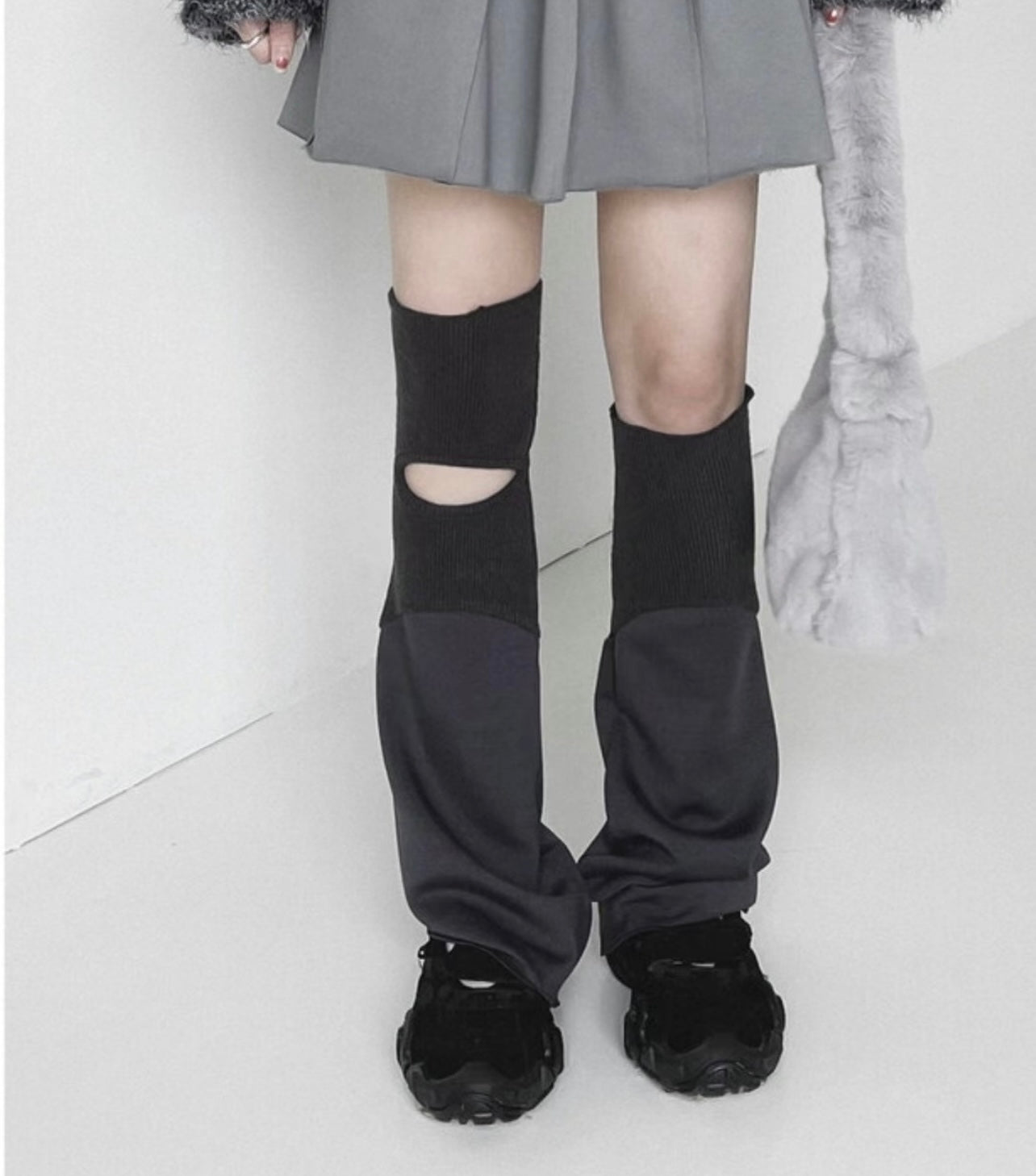 Patchwork leg warmer