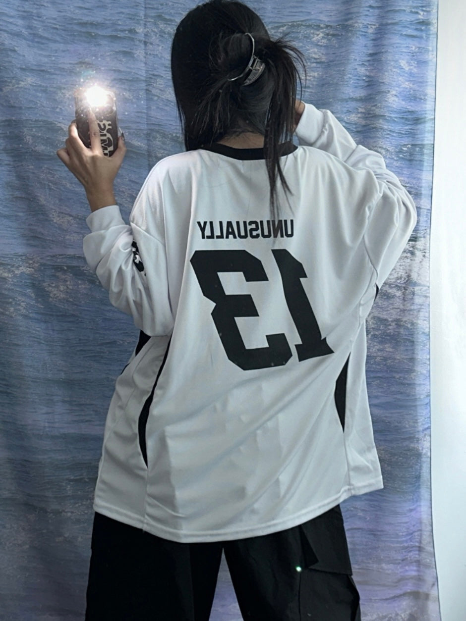 Number 13 v neck jersey