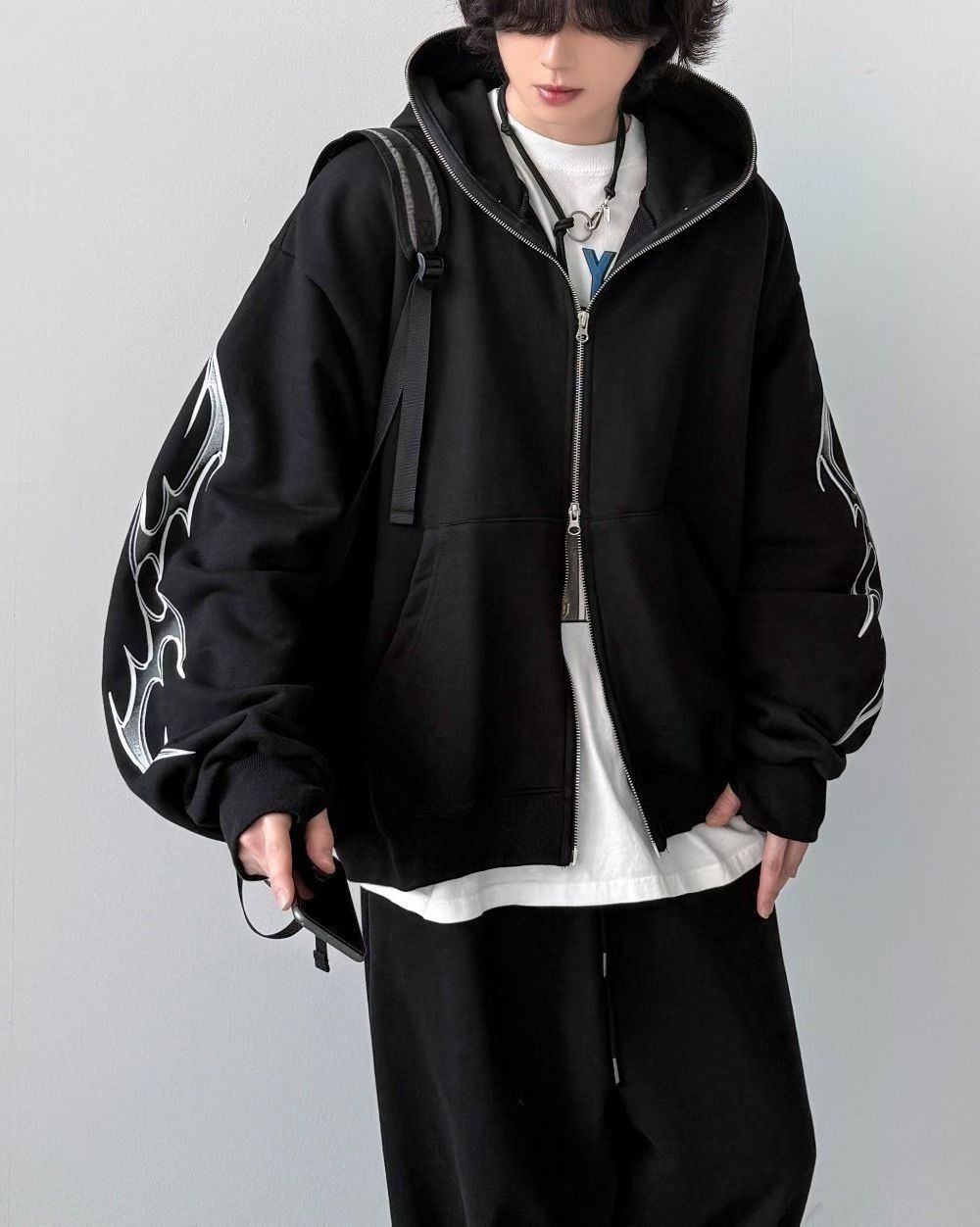 ‘PLAYER’ hoodie zip up