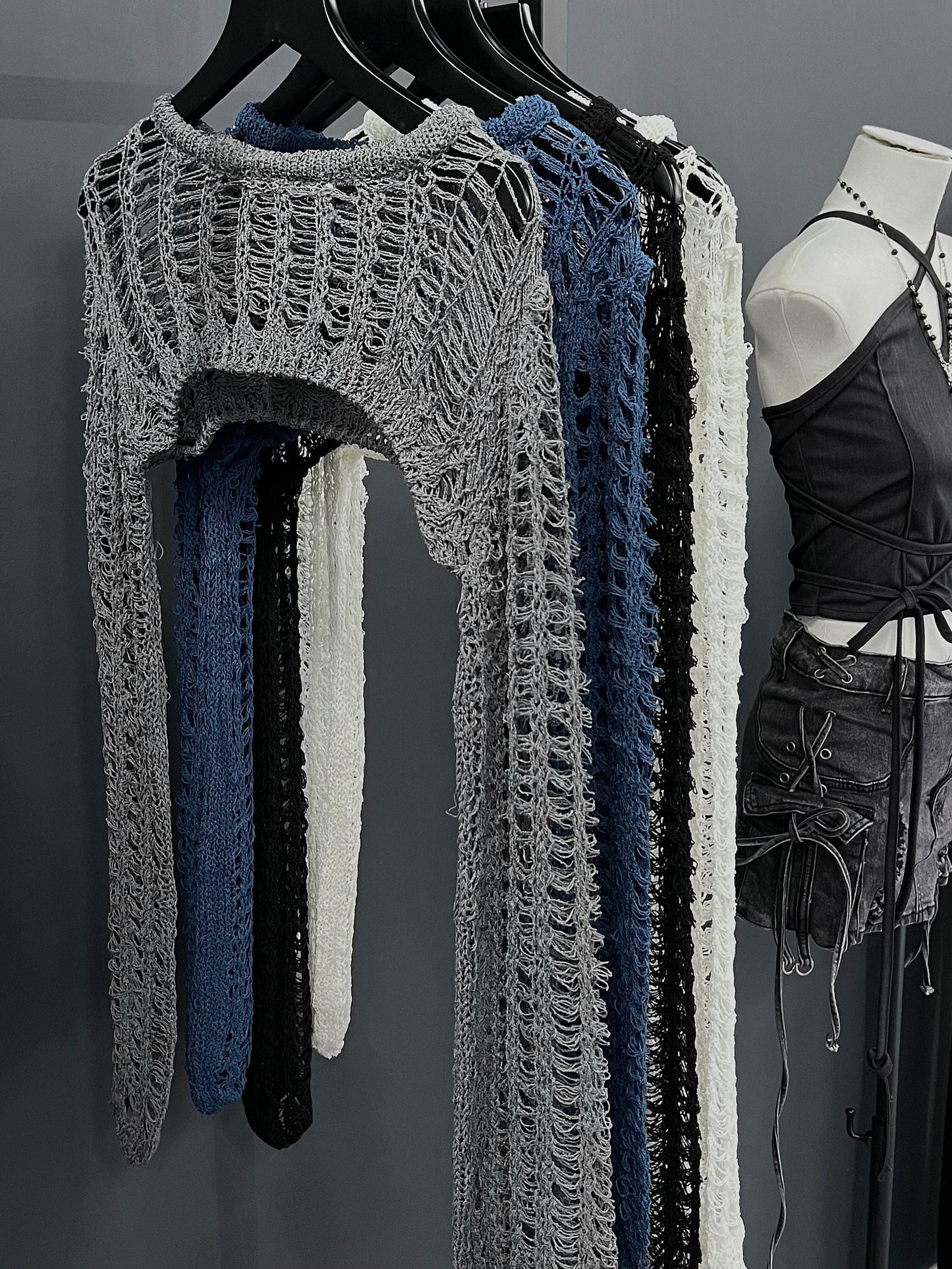 Net knit bolero