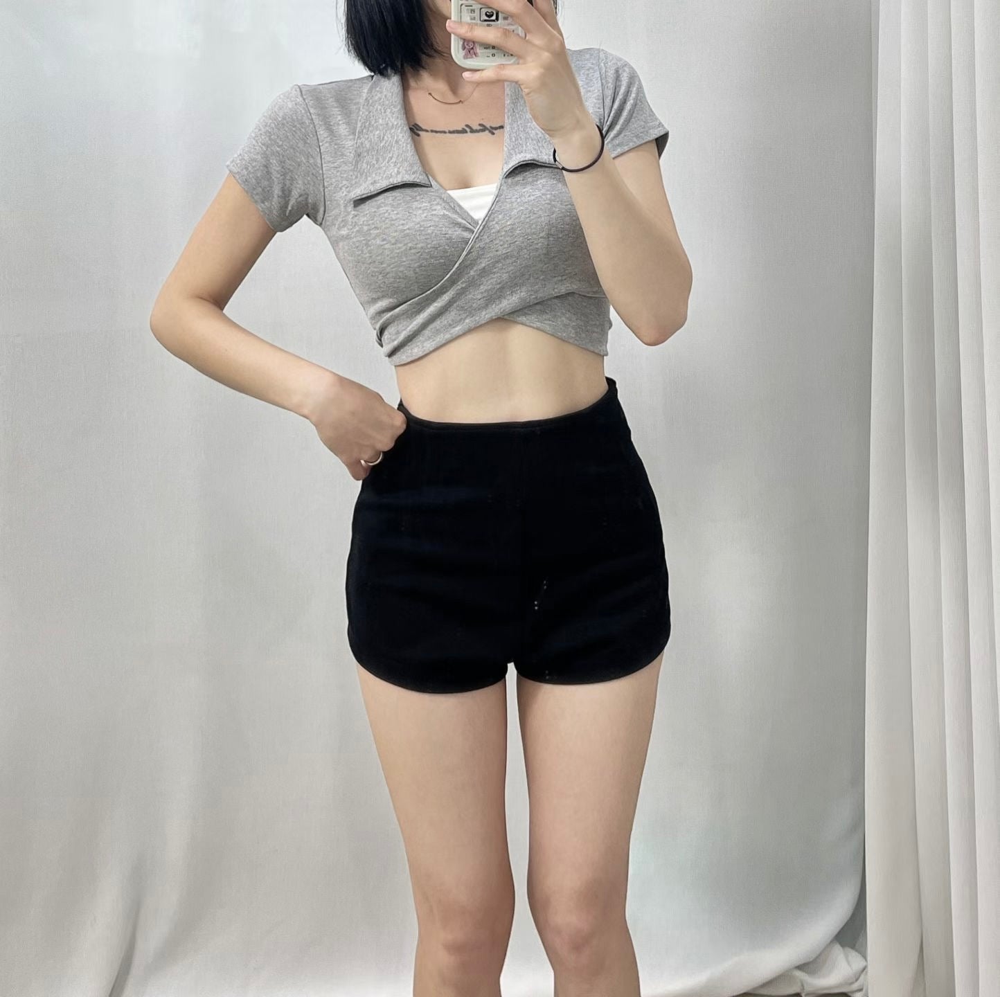 ‘Ending page’ 2way short sleeve