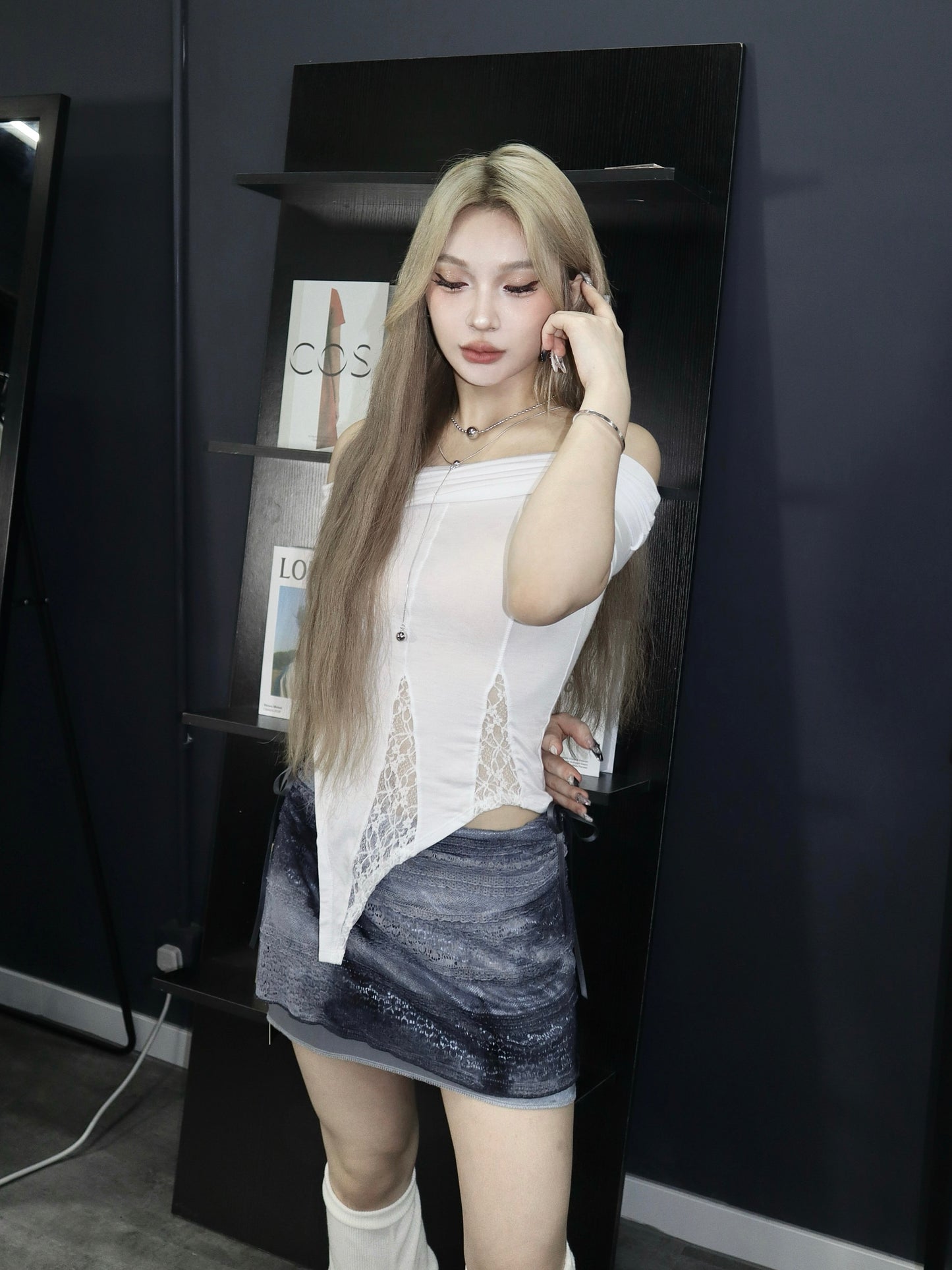love u like that off shoulder top