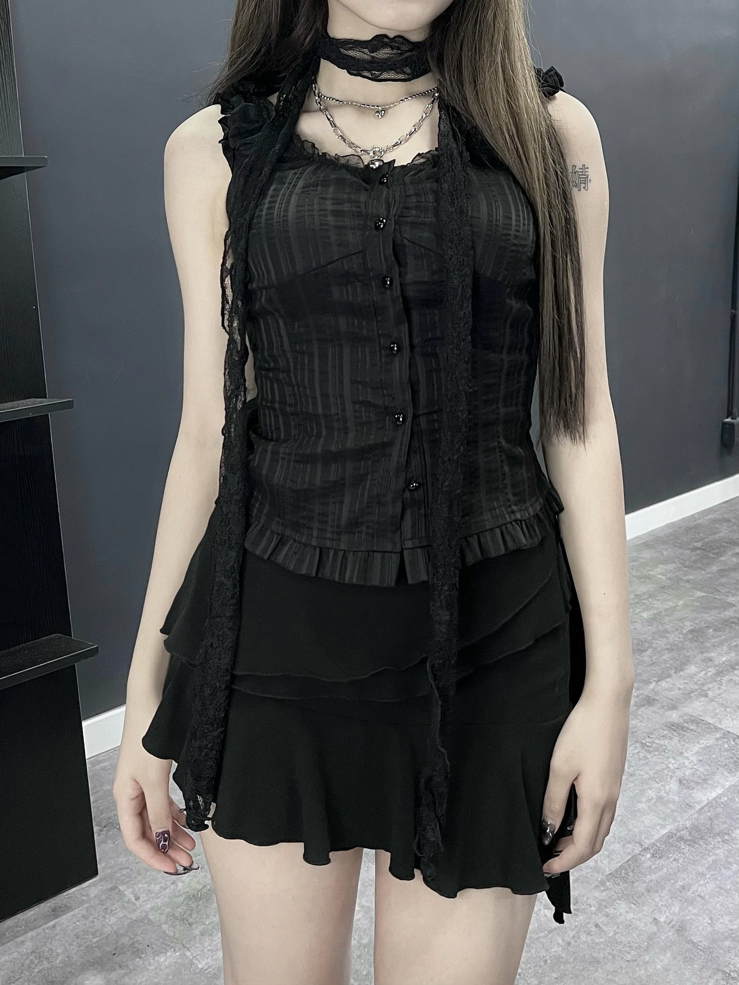 2way ruffle tank
