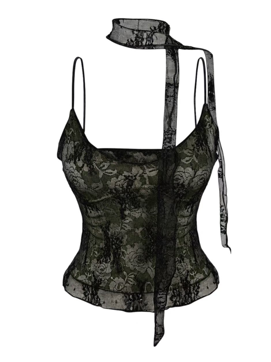 ‘Sweet sour’ cami top with muffler