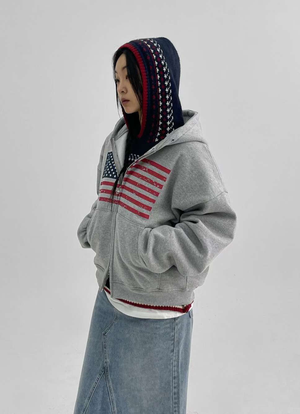 [unisex] AF hoodie zip up