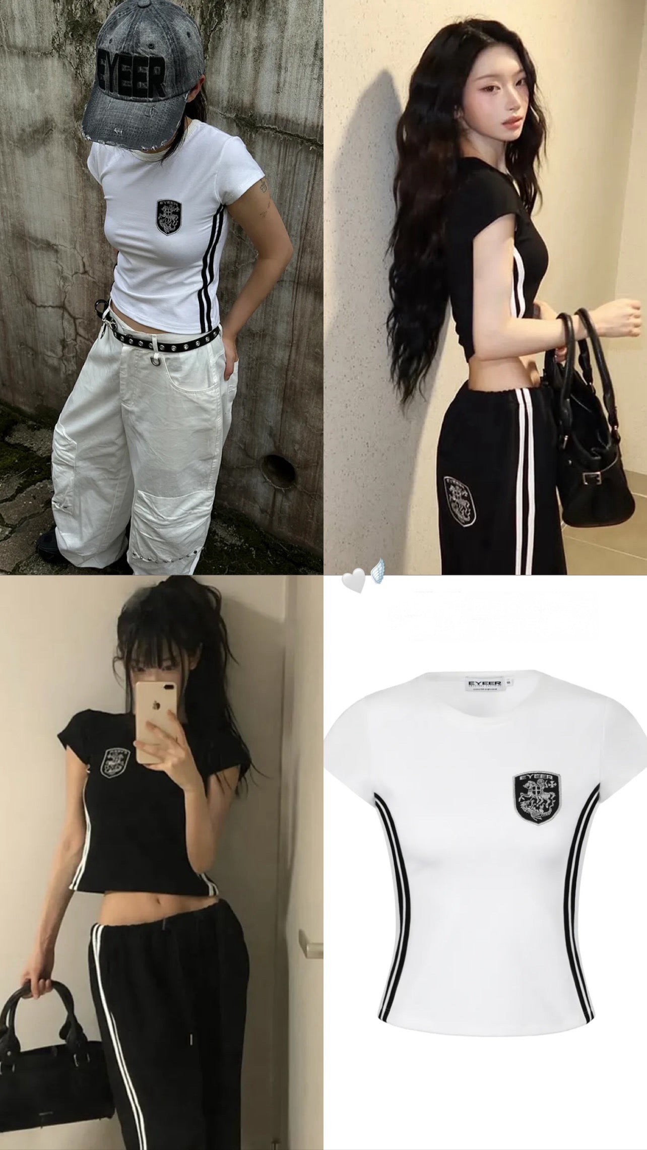 [ EYEER ]
Shield Logo Short Sleeve Top