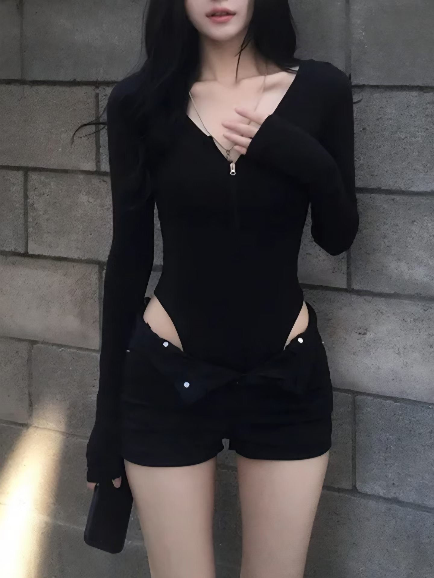 ‘I know why’ zipup bodysuit