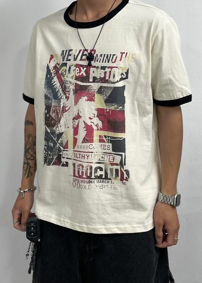 British flag loose fit tee