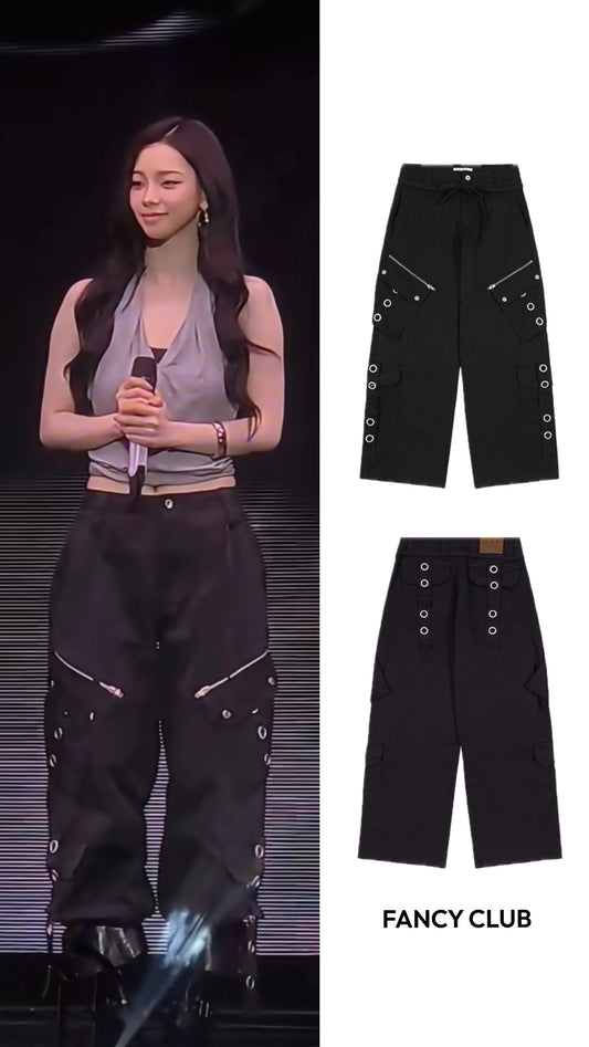 [ Karina同款 ]                                   DETACHABLE CARGO STRAP PANTS